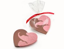 Milk & Raspberry White Chocolate Hearts